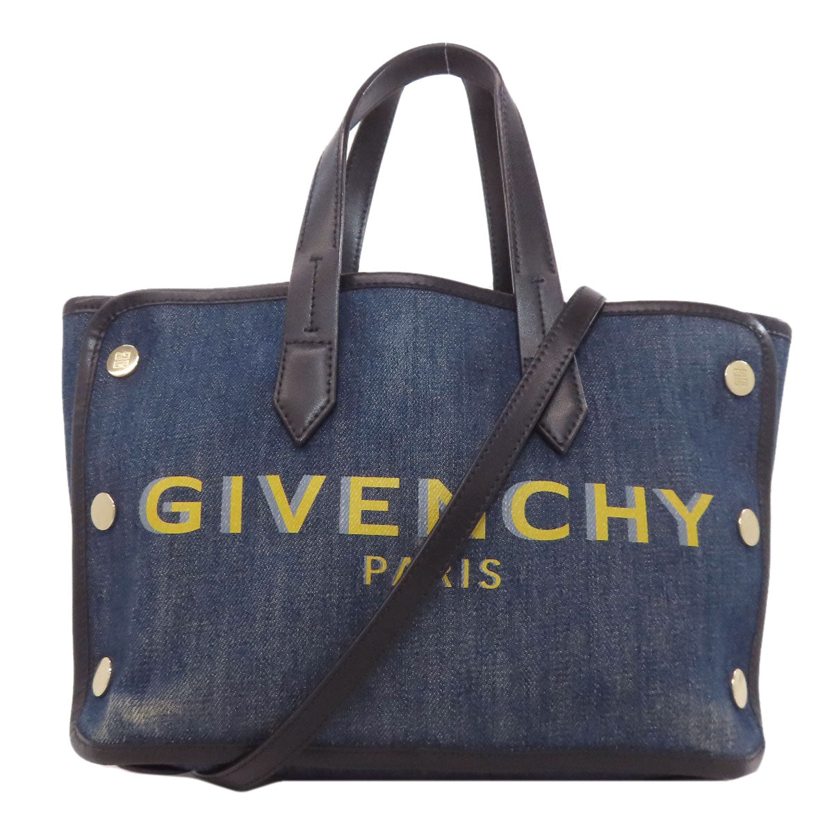 ジバンシー ロゴ ハンドバッグ デニム レディース 【中古】【GIVENCHY】