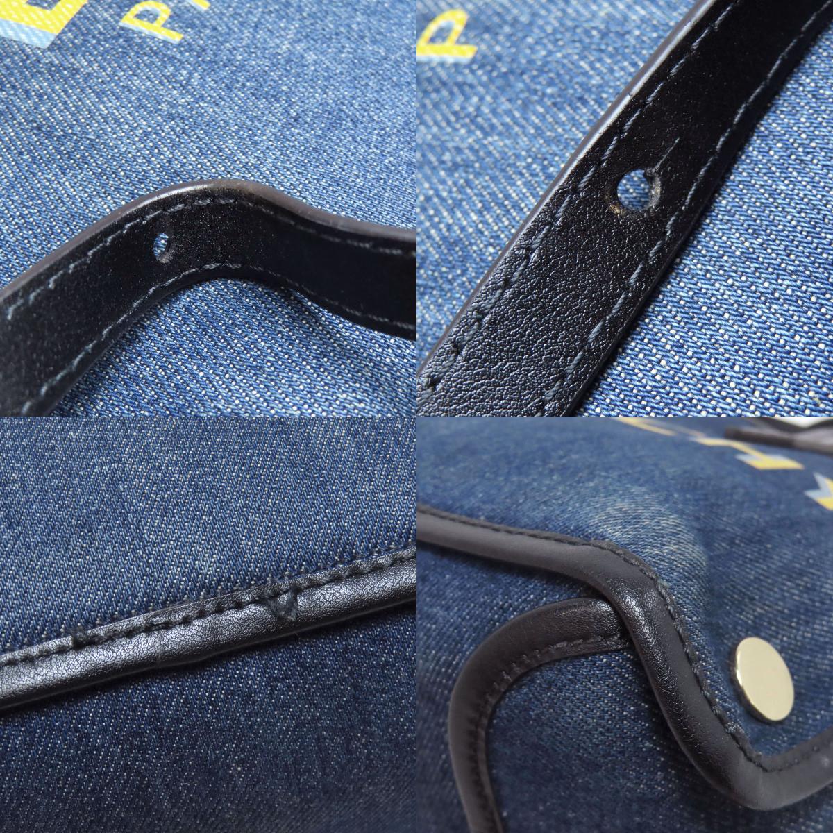 ジバンシー ロゴ ハンドバッグ デニム レディース 【中古】【GIVENCHY】