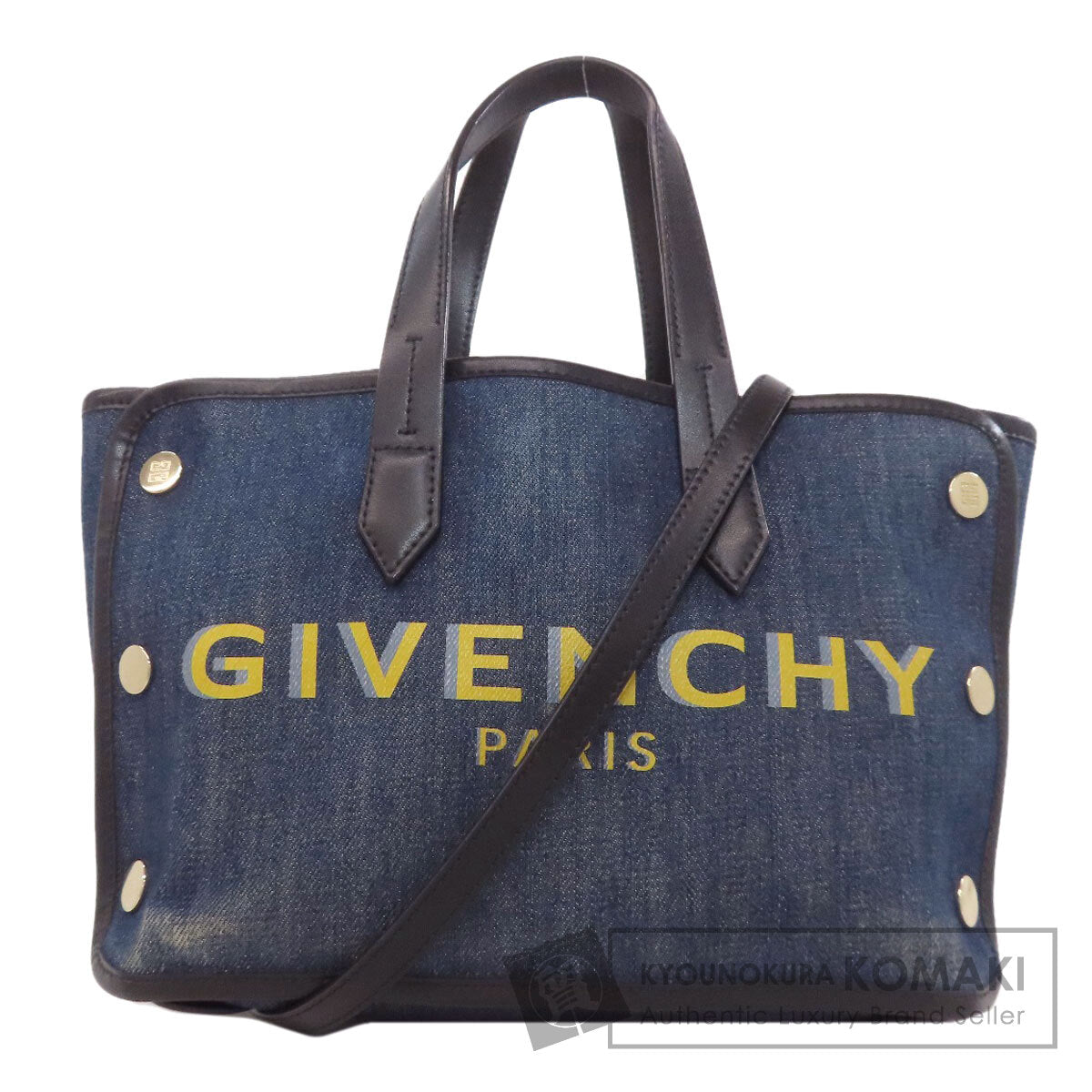 ジバンシー ロゴ ハンドバッグ デニム レディース 【中古】【GIVENCHY】