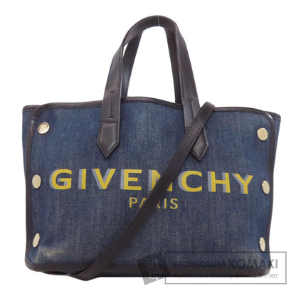 ジバンシー ロゴ ハンドバッグ デニム レディース 【中古】【GIVENCHY】
