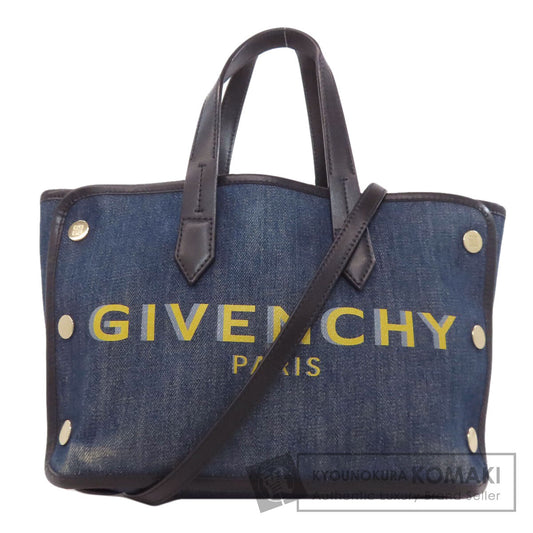 ジバンシー ロゴ ハンドバッグ デニム レディース 【中古】【GIVENCHY】