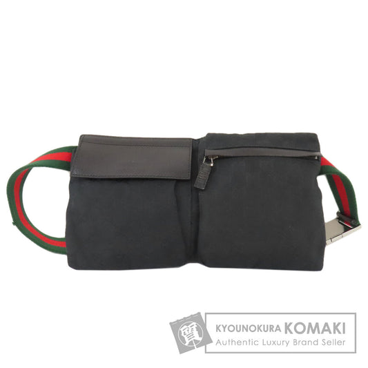 GUCCI 28566 GG Hip bag, waist bag Canvas LeatherLadies [Used]