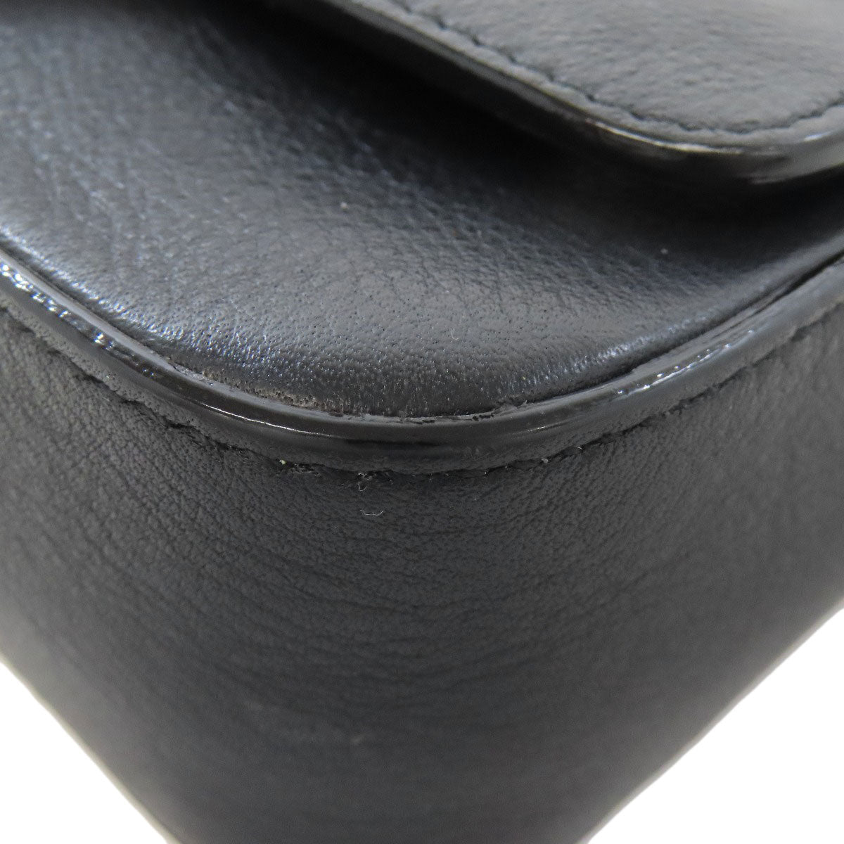 Jimmy Choo ChainShoulder logo jewels Shoulder Bag Leather Ladies [Used]