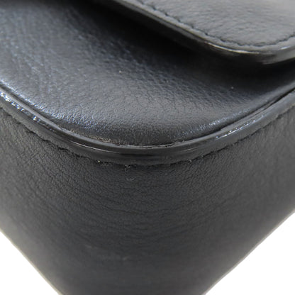 Jimmy Choo ChainShoulder logo jewels Shoulder Bag Leather Ladies [Used]