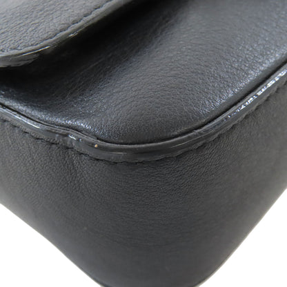 Jimmy Choo ChainShoulder logo jewels Shoulder Bag Leather Ladies [Used]