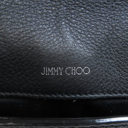 Jimmy Choo ChainShoulder logo jewels Shoulder Bag Leather Ladies [Used]