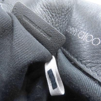 Jimmy Choo ChainShoulder logo jewels Shoulder Bag Leather Ladies [Used]