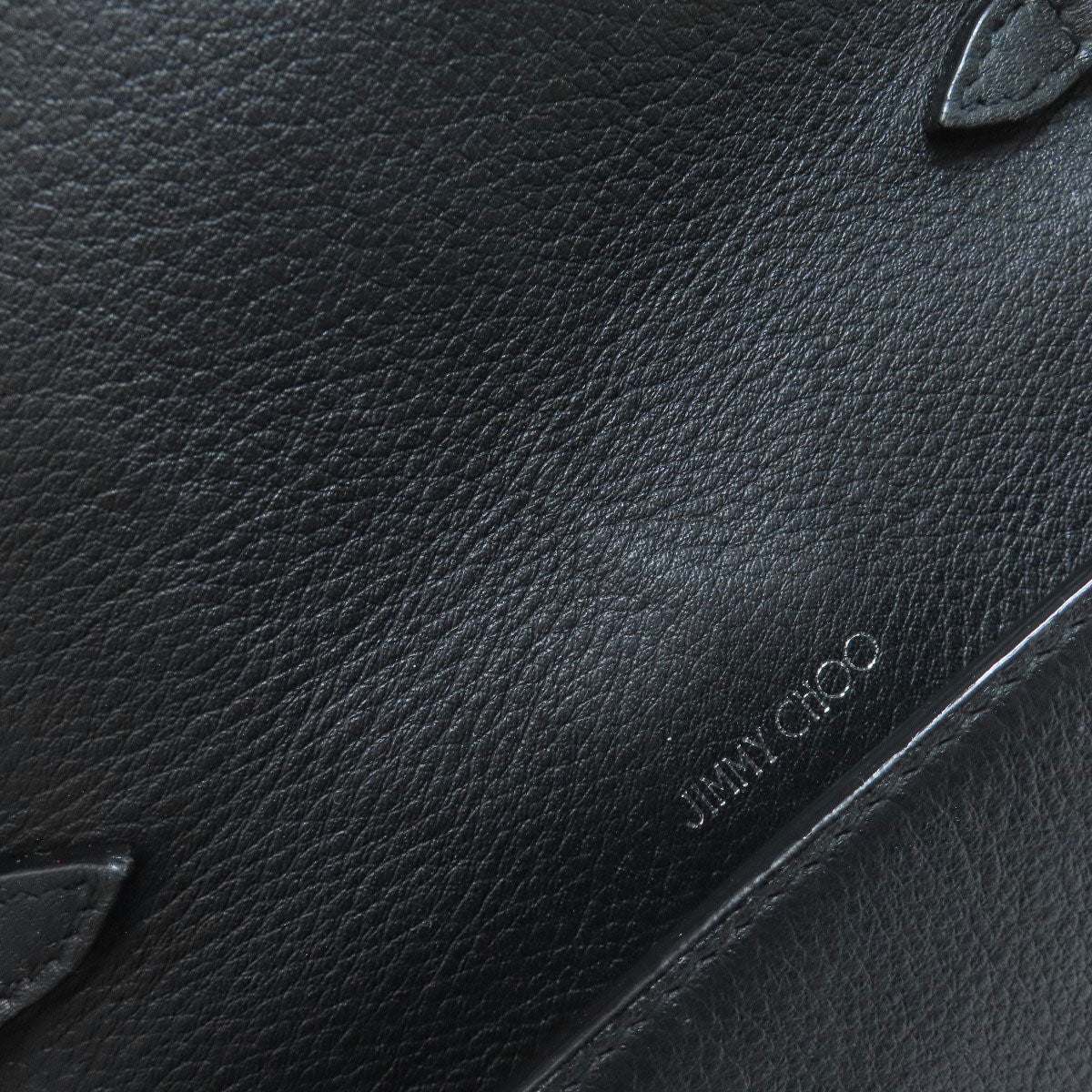 Jimmy Choo ChainShoulder logo jewels Shoulder Bag Leather Ladies [Used]