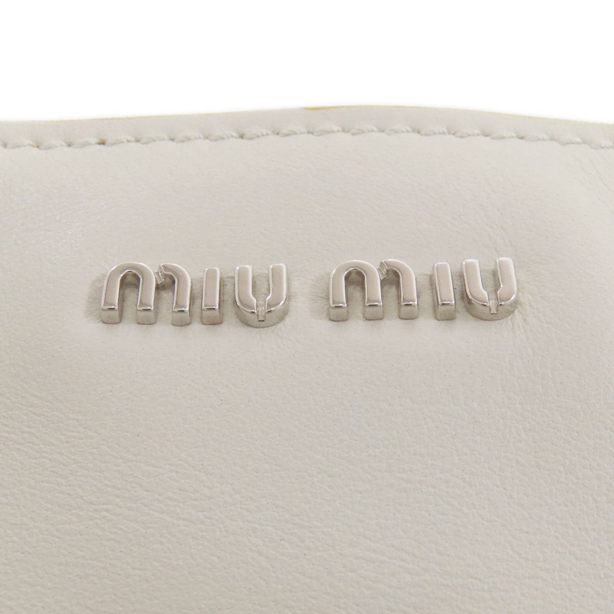 MIUMIU logo Tote Bag Calf Ladies [Used]
