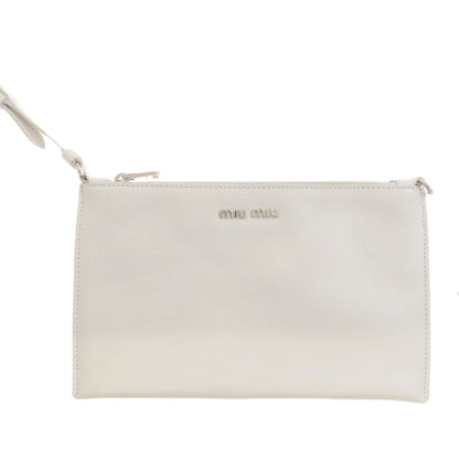 MIUMIU logo Tote Bag Calf Ladies [Used]