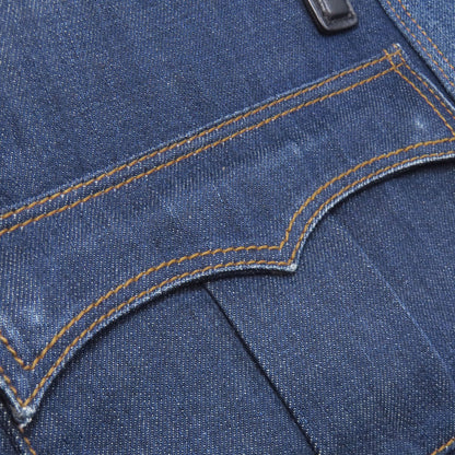 MIUMIU logo Tote Bag Denim Ladies [Used]