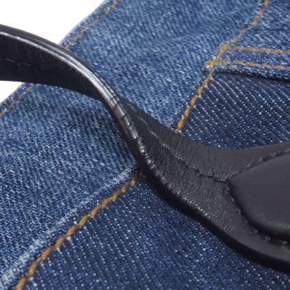 MIUMIU logo Tote Bag Denim Ladies [Used]