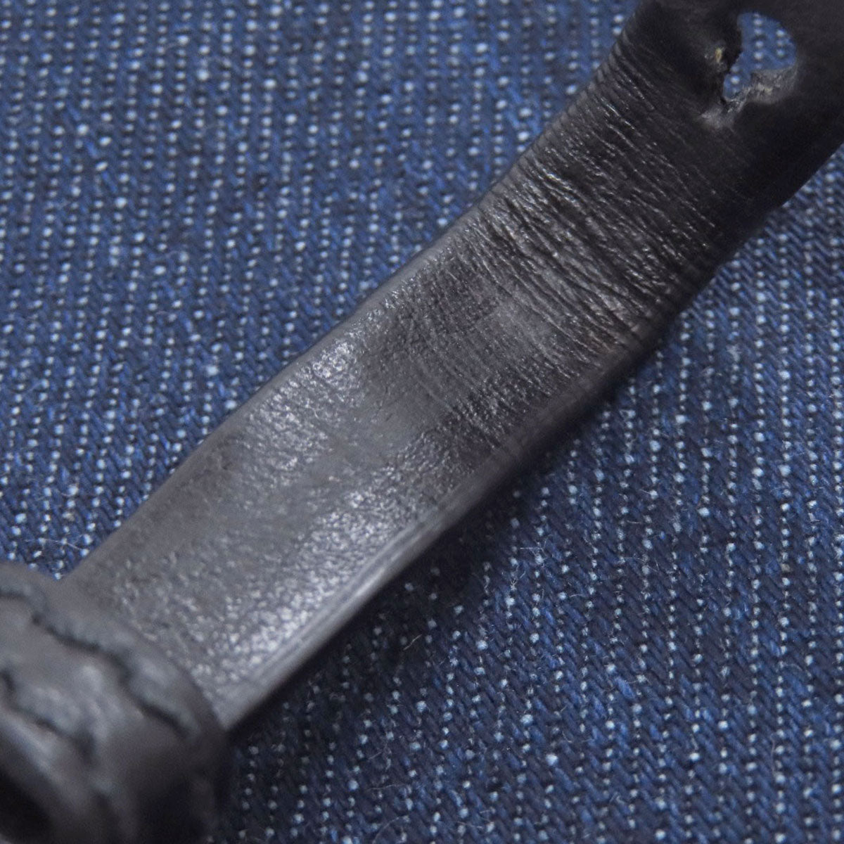 MIUMIU logo Tote Bag Denim Ladies [Used]