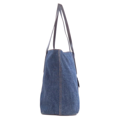 MIUMIU logo Tote Bag Denim Ladies [Used]