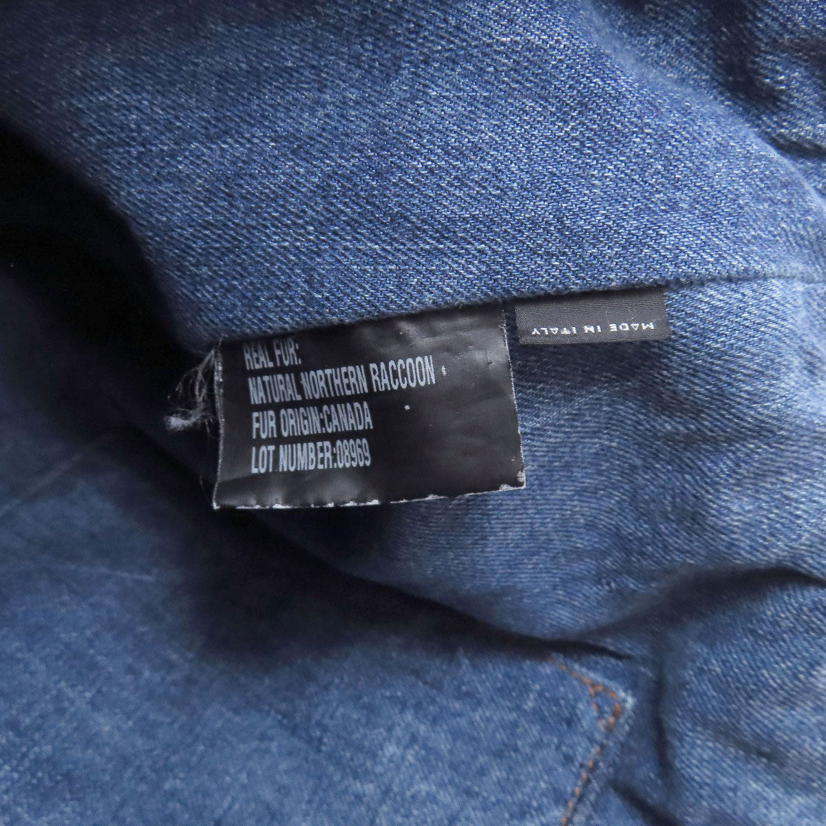 MIUMIU logo Tote Bag Denim Ladies [Used]