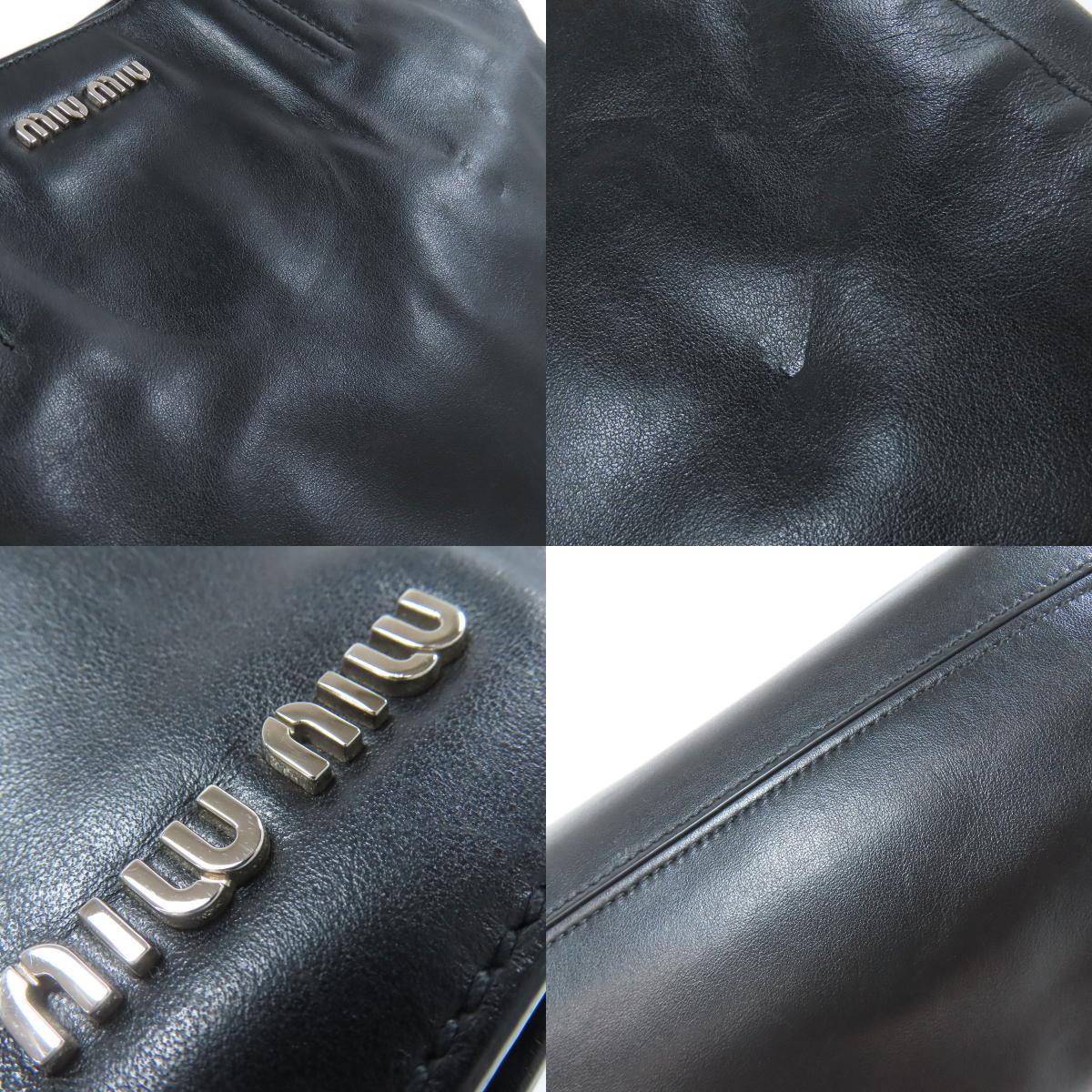 MIUMIU logo Tote Bag Calf Ladies [Used]