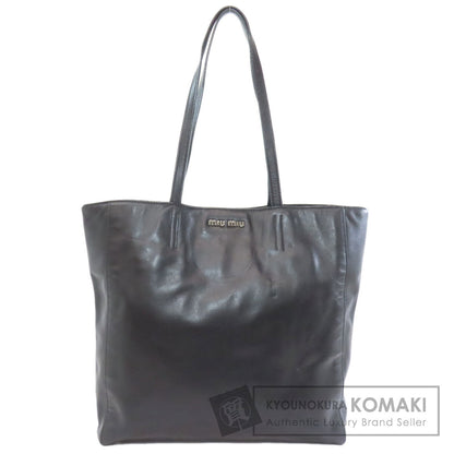 MIUMIU logo Tote Bag Calf Ladies [Used]