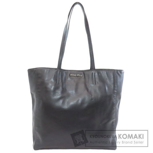 MIUMIU logo Tote Bag Calf Ladies [Used]