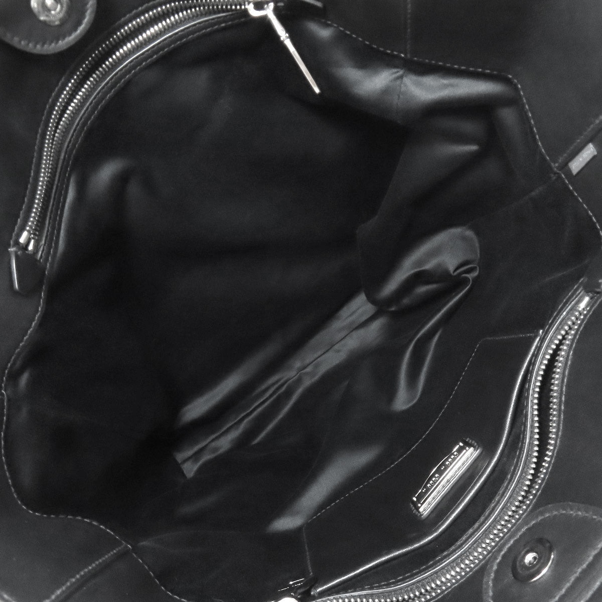 MIUMIU logo Tote Bag Calf Ladies [Used]