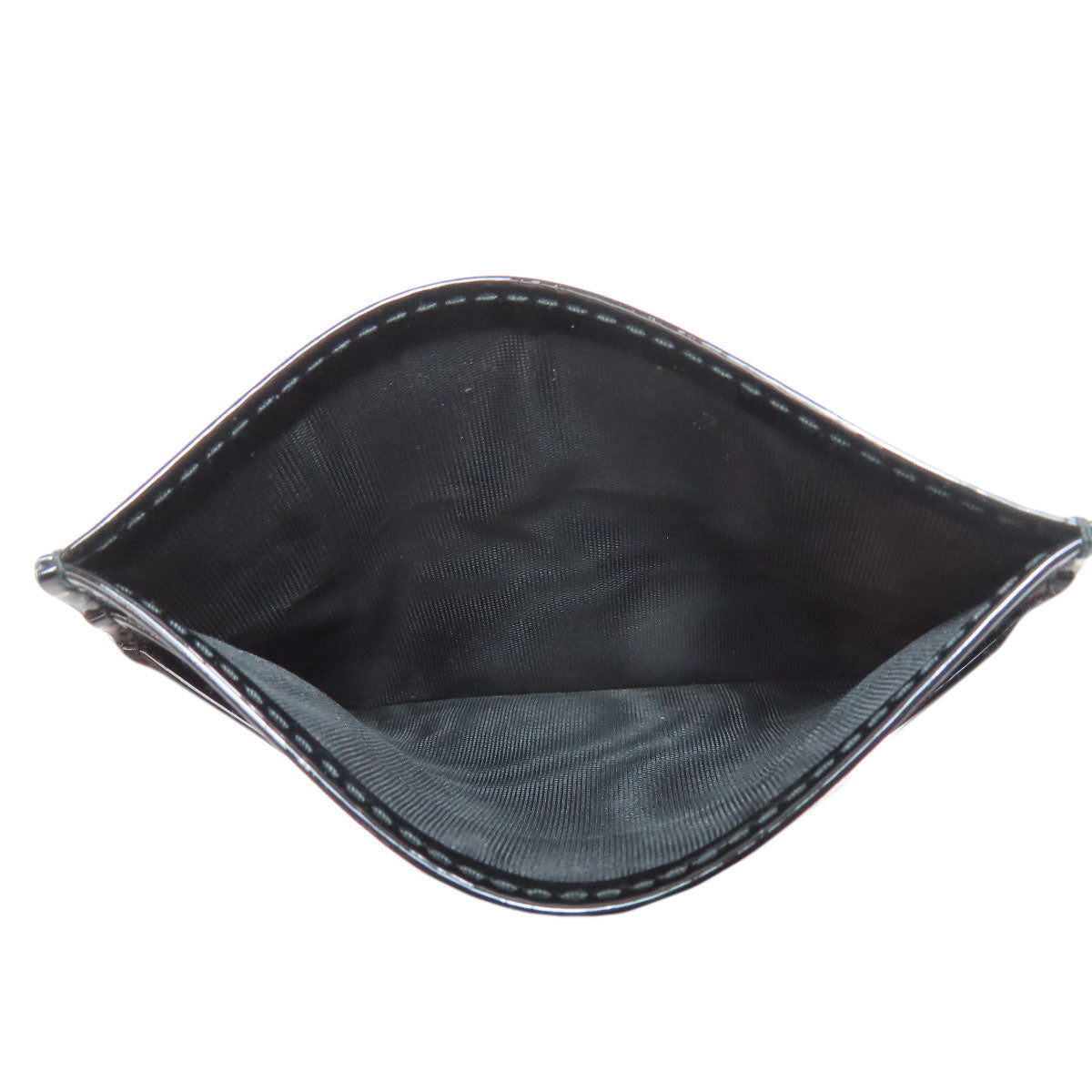 MIUMIU logo Card Case Leather Ladies [Used]