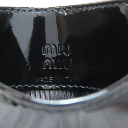 MIUMIU logo Card Case Leather Ladies [Used]