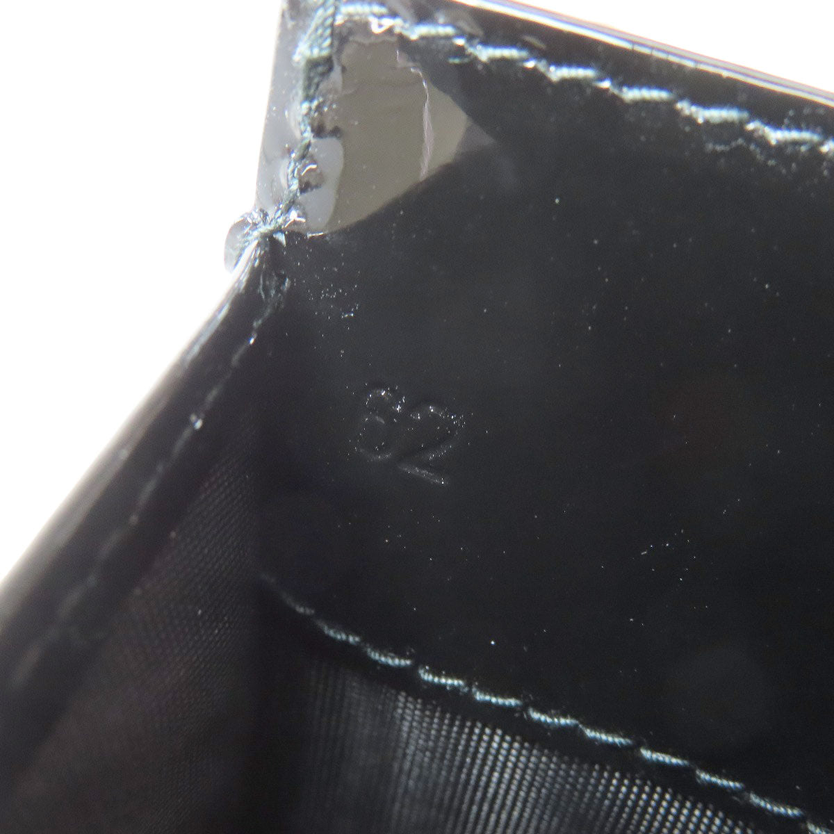 MIUMIU logo Card Case Leather Ladies [Used]