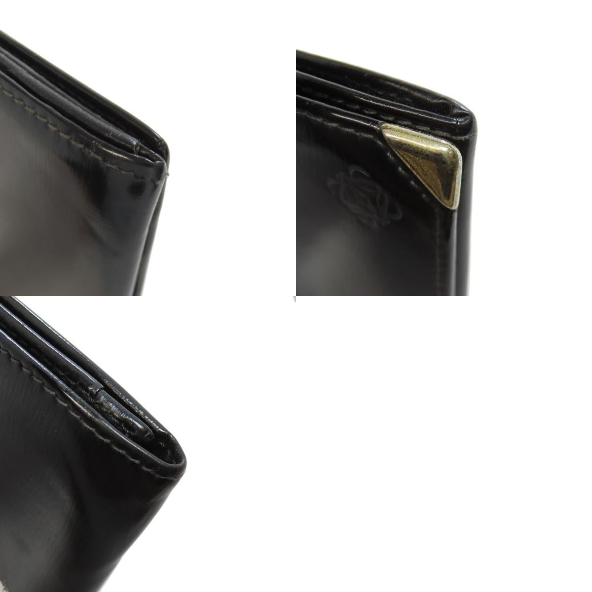 LOEWE anagram Card Case Leather Ladies [Used]