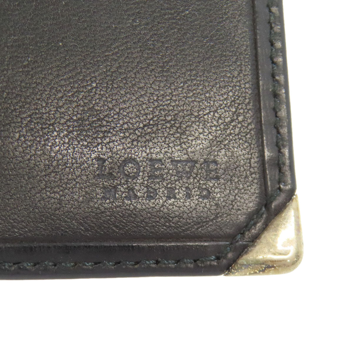 LOEWE anagram Card Case Leather Ladies [Used]