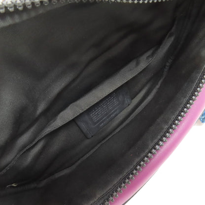 COACH 89907 logo body bag Leather Ladies [Used]