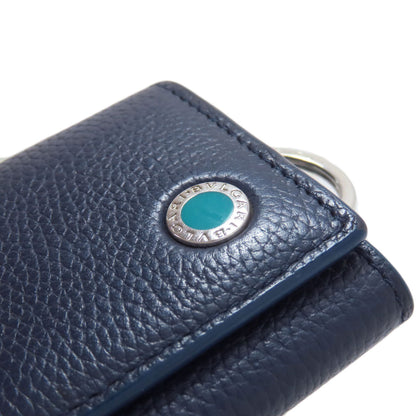 BVLGARI logo key holder Leather Ladies [Used]