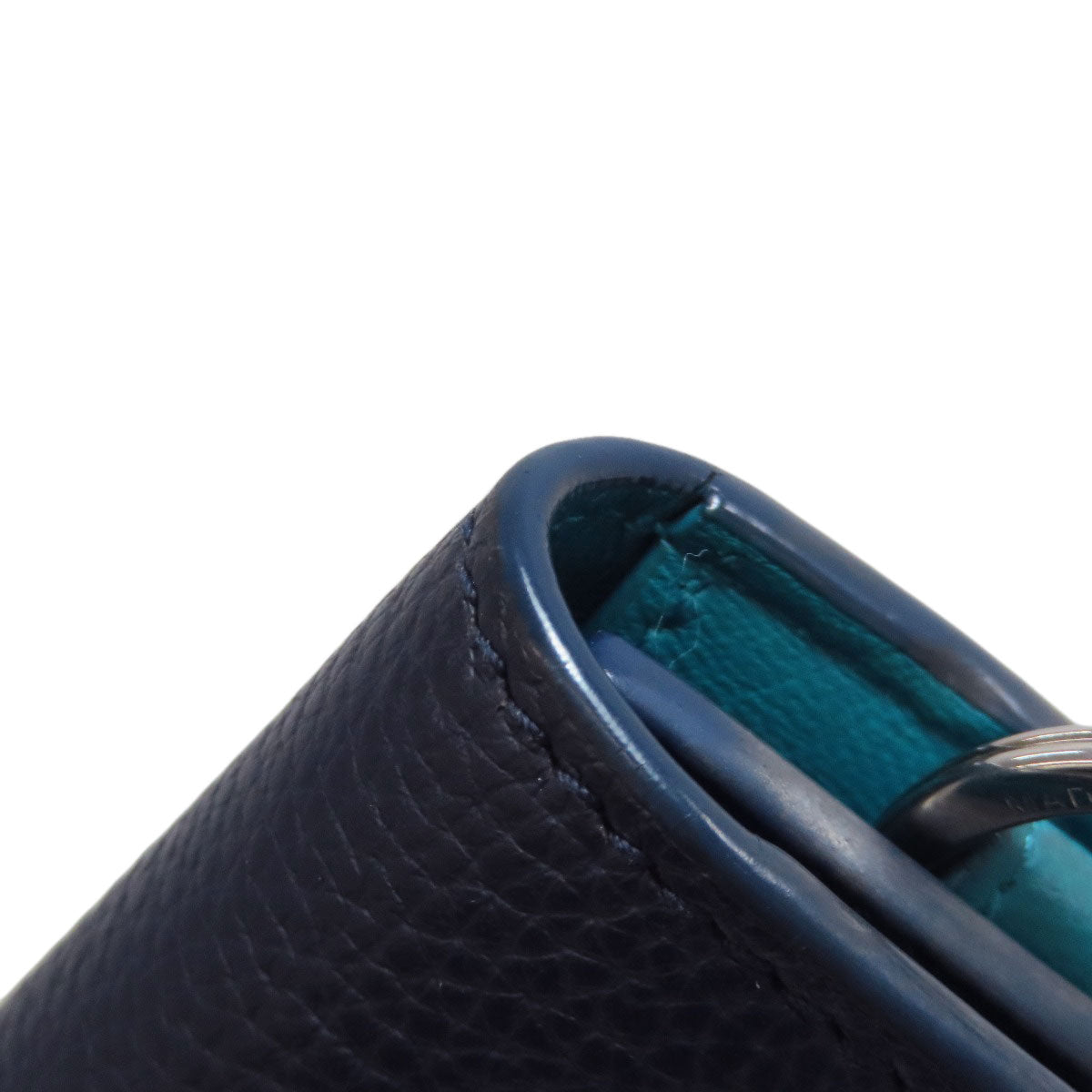 BVLGARI logo key holder Leather Ladies [Used]