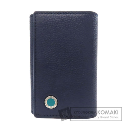 BVLGARI logo key holder Leather Ladies [Used]