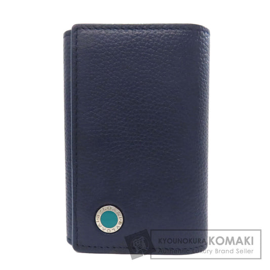 BVLGARI logo key holder Leather Ladies [Used]