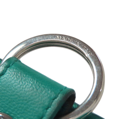 BVLGARI logo key holder Leather Ladies [Used]