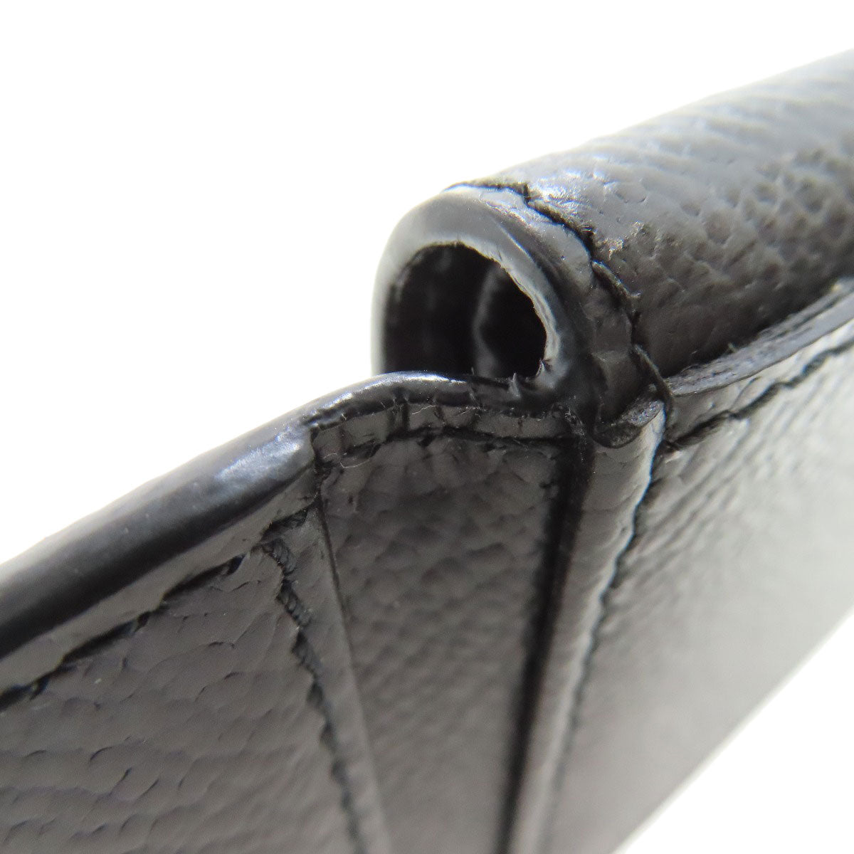 PRADA logo Card Case Leather Ladies [Used]