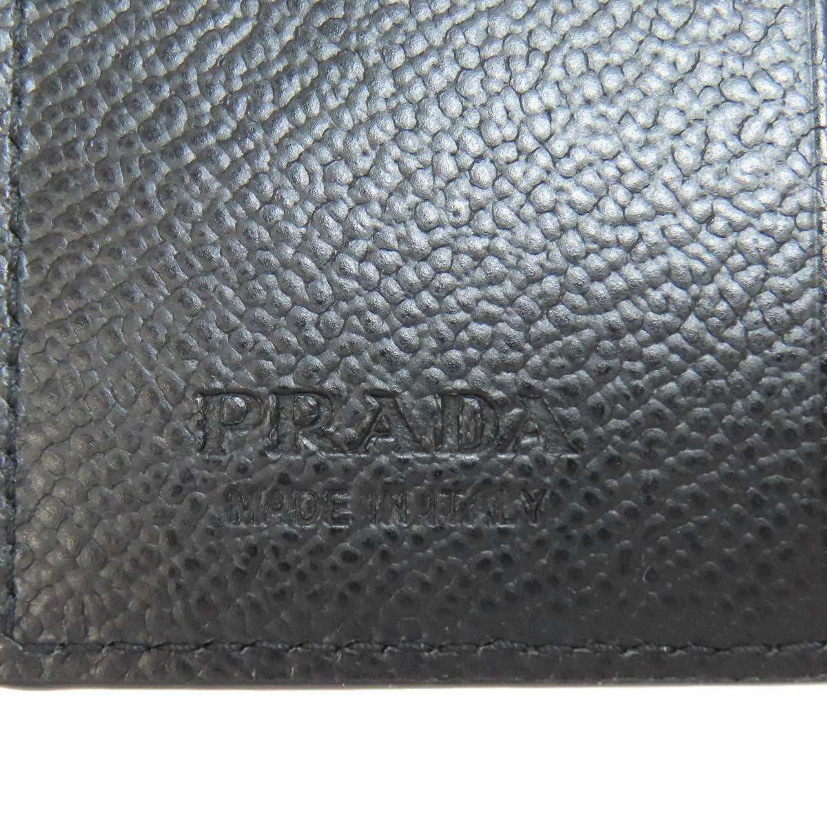 PRADA logo Card Case Leather Ladies [Used]