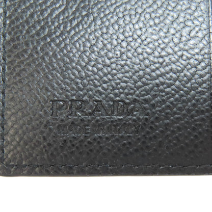 PRADA logo Card Case Leather Ladies [Used]