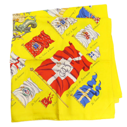 HERMES Carre90 Ship Flag Scarf Silk Ladies [Used]