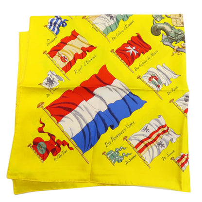 HERMES Carre90 Ship Flag Scarf Silk Ladies [Used]