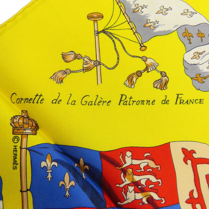 HERMES Carre90 Ship Flag Scarf Silk Ladies [Used]