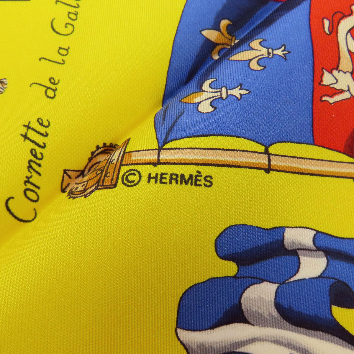 HERMES Carre90 Ship Flag Scarf Silk Ladies [Used]