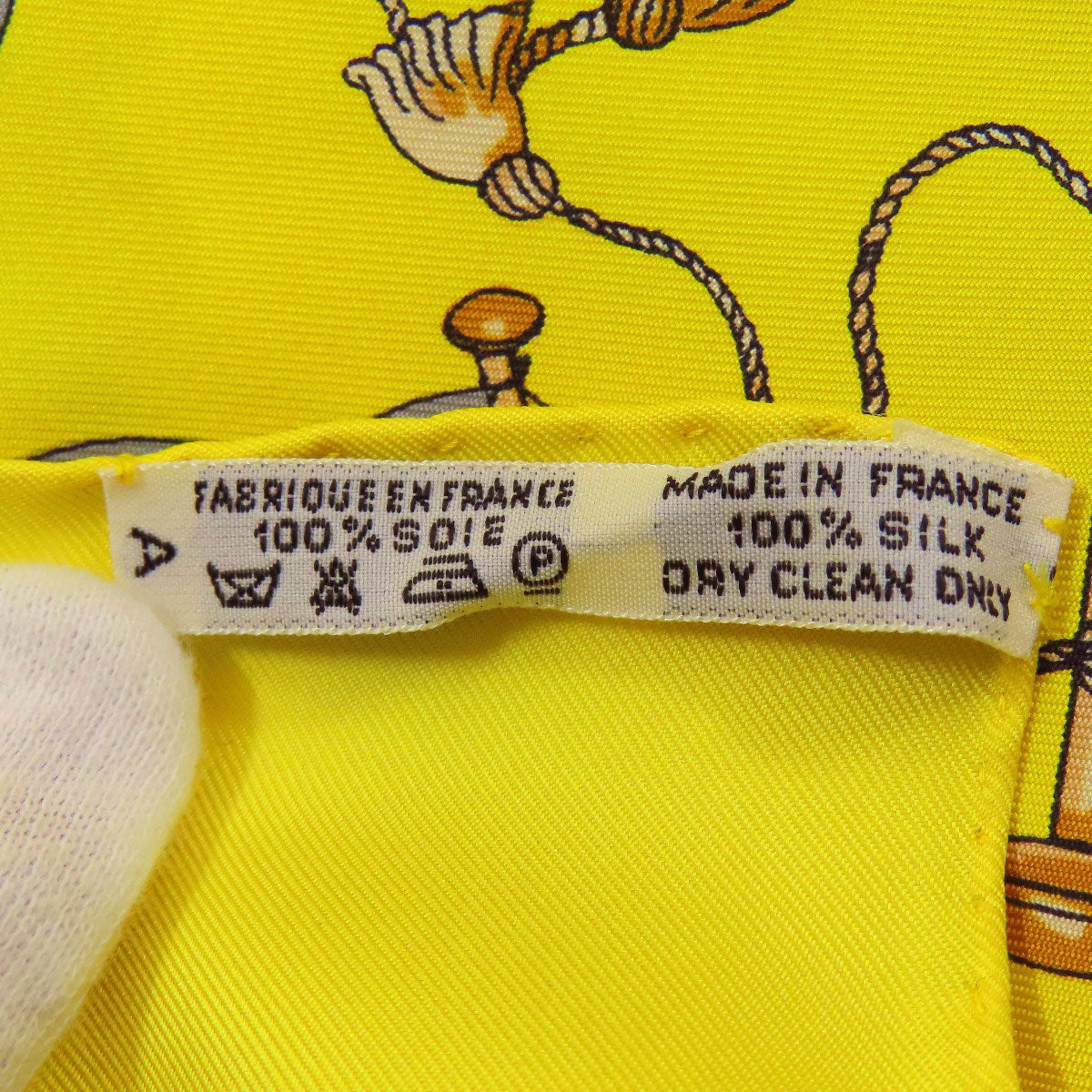 HERMES Carre90 Ship Flag Scarf Silk Ladies [Used]