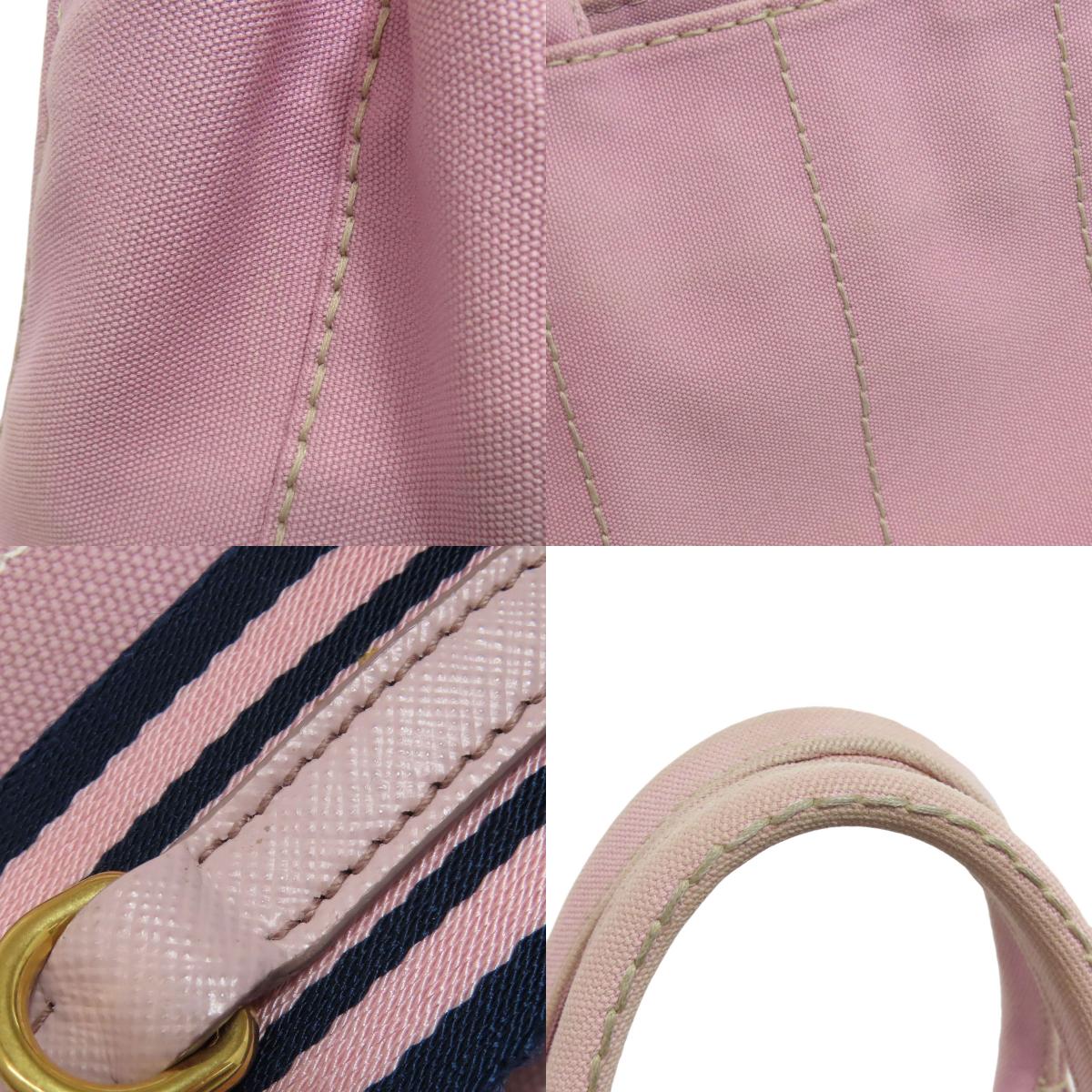 PRADA 1BG439 Canapa mini 2 WAY Handbag Canvas Ladies [Used]