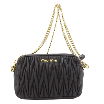 MIUMIU ChainShoulder Matelasse Shoulder Bag Calf Ladies [Used]