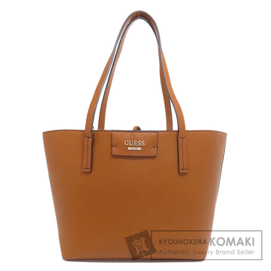 Guess logo Tote Bag Leather Ladies [Used]