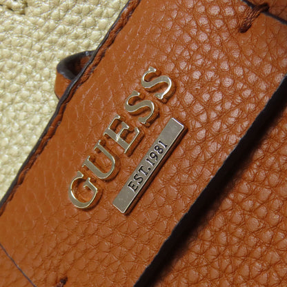 Guess logo Tote Bag Leather Ladies [Used]