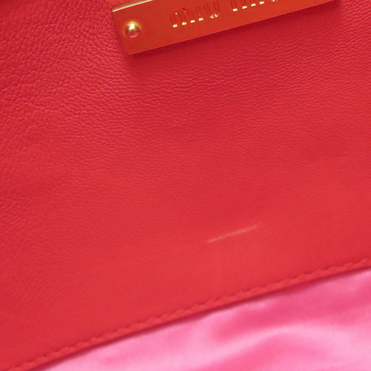 MIUMIU Materasse Shoulder Bag Leather Ladies [Used]