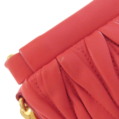 MIUMIU Materasse Shoulder Bag Leather Ladies [Used]