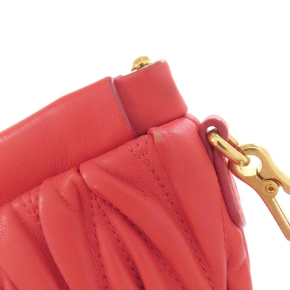 MIUMIU Materasse Shoulder Bag Leather Ladies [Used]