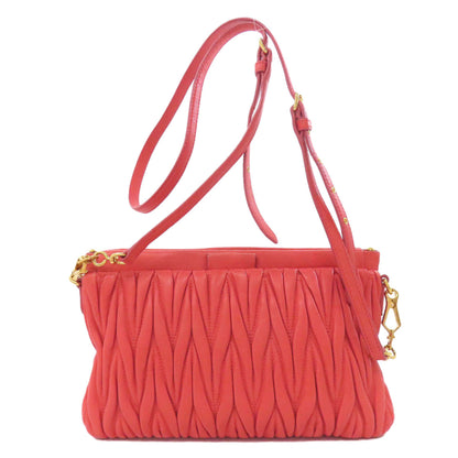 MIUMIU Materasse Shoulder Bag Leather Ladies [Used]